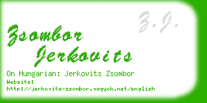 zsombor jerkovits business card